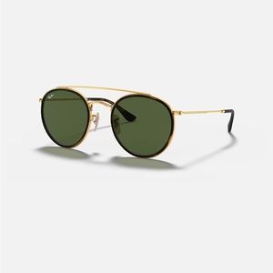 RayBan Round Double Bridge Sunglasses